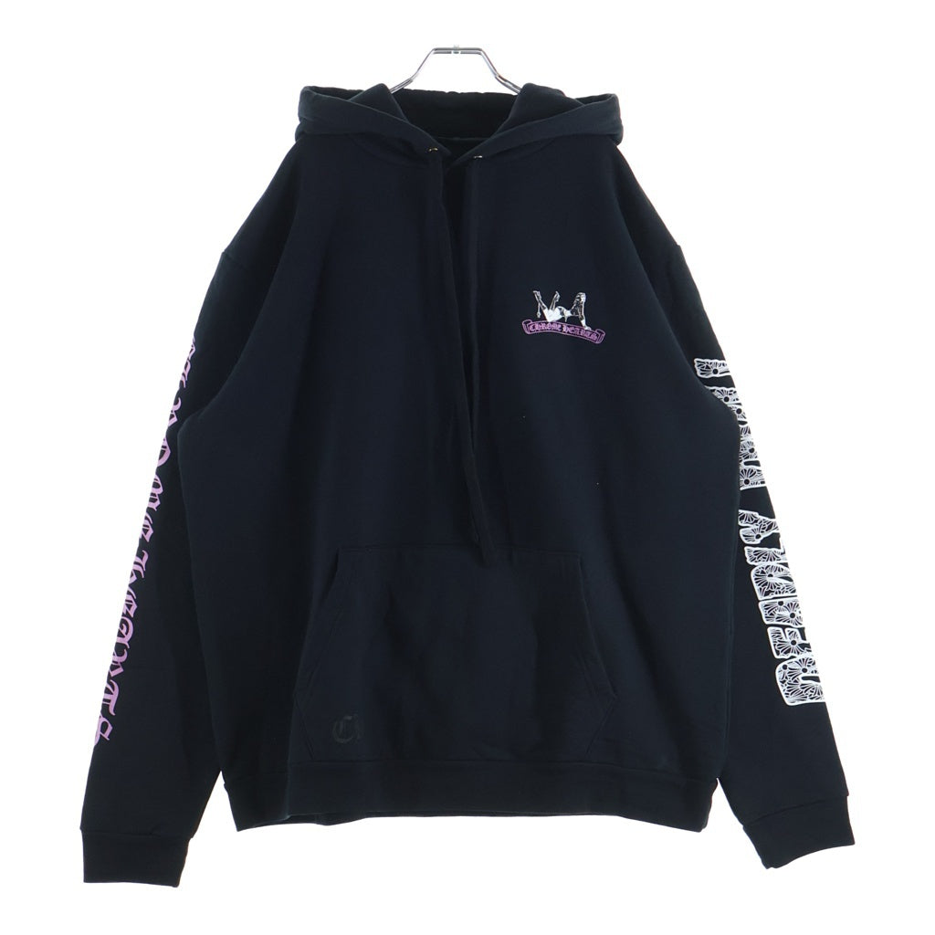 CHROME HEARTS(クロムハーツ) 26SS DEADLY DOLL SWTSHRT PLVR LTD ONLINE オンライン限定 デッドリードール プルオーバースウェットパーカー フーディー ブラック