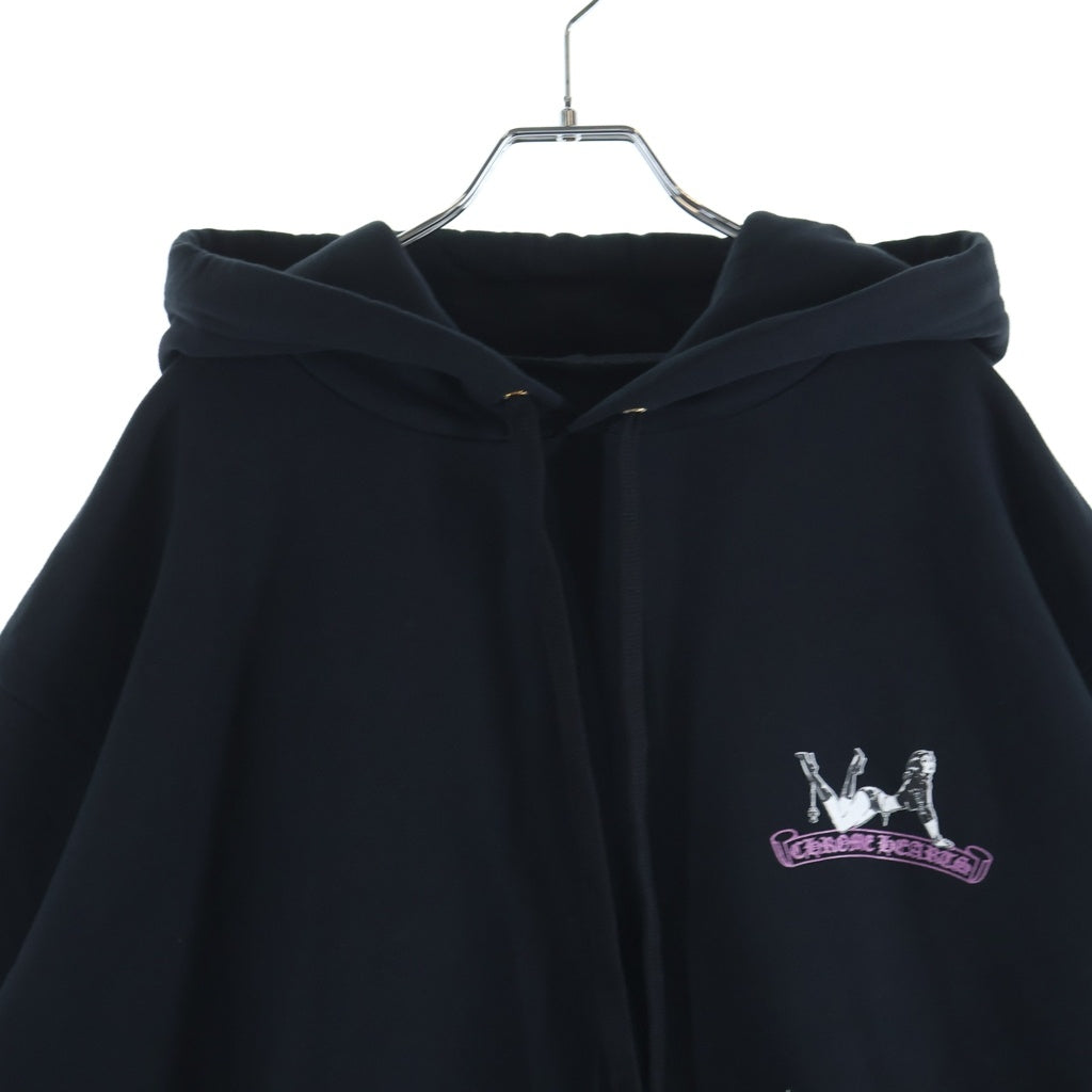 CHROME HEARTS(クロムハーツ) 26SS DEADLY DOLL SWTSHRT PLVR LTD ONLINE オンライン限定 デッドリードール プルオーバースウェットパーカー フーディー ブラック