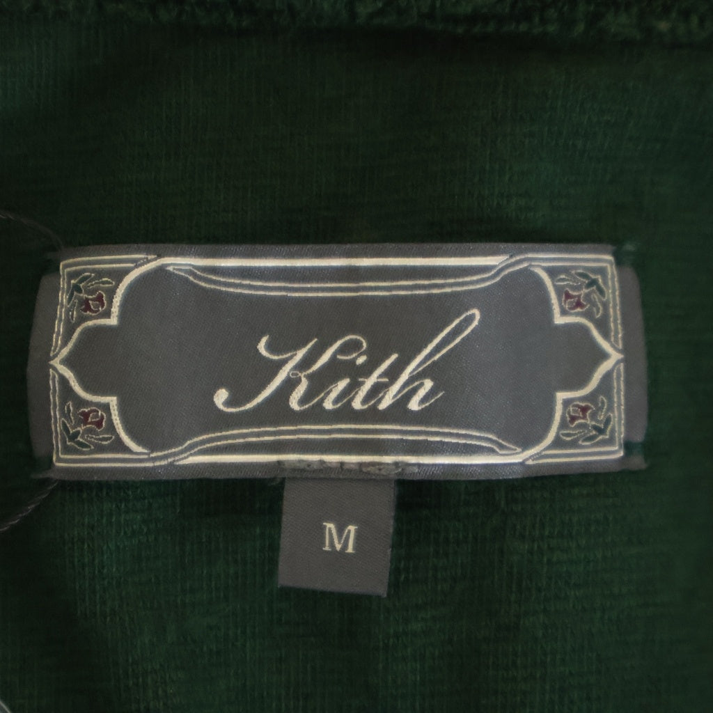KITH(キス) 25SS Terry Thompson Crossover Shirt テリートンプソン パイル地 半袖シャツ グリーン