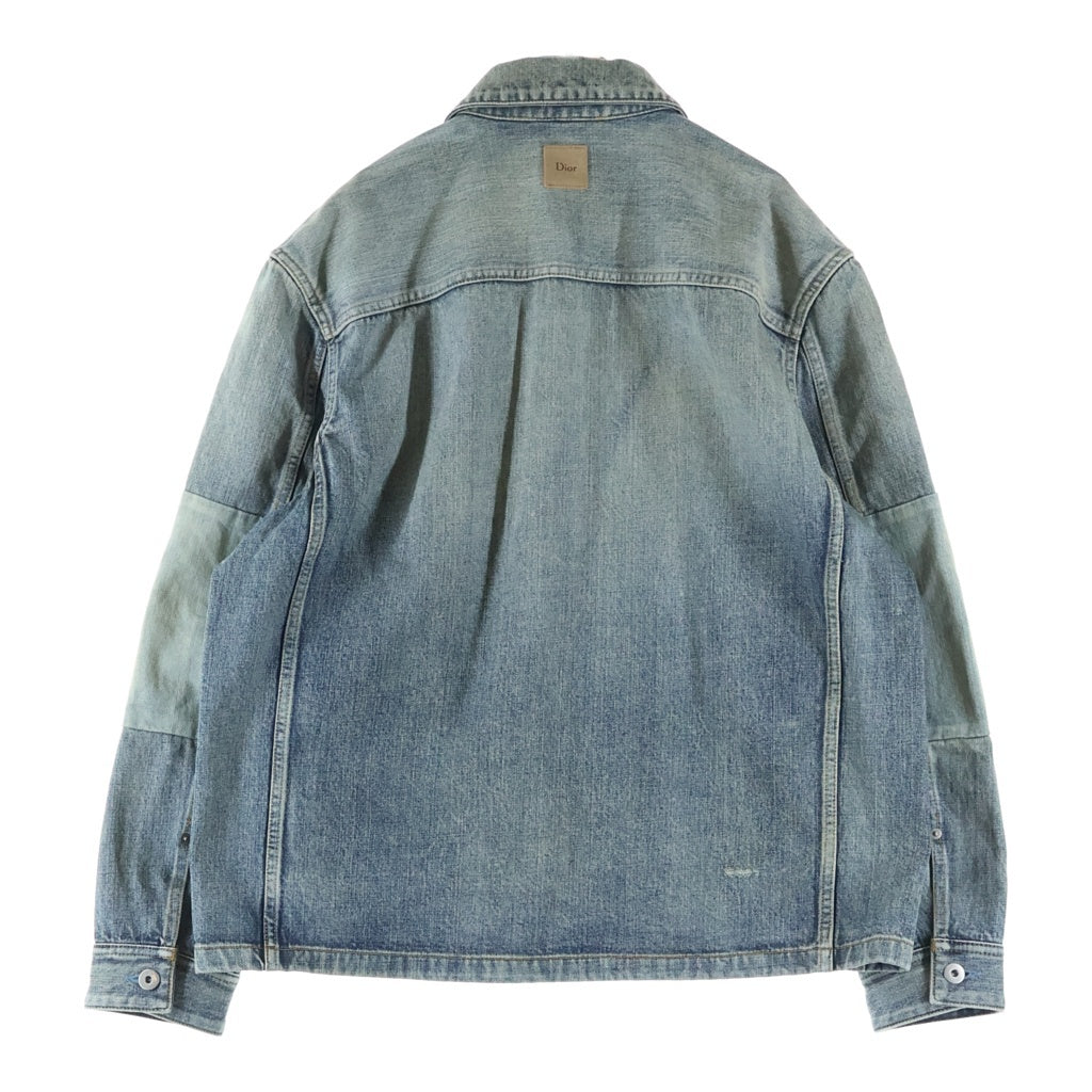 DIOR(ディオール) 26SS PATCHWORK EFFECT OVERSHIRT パッチワーク エフェクト オーバーシャツ インディゴ 683D586A3052