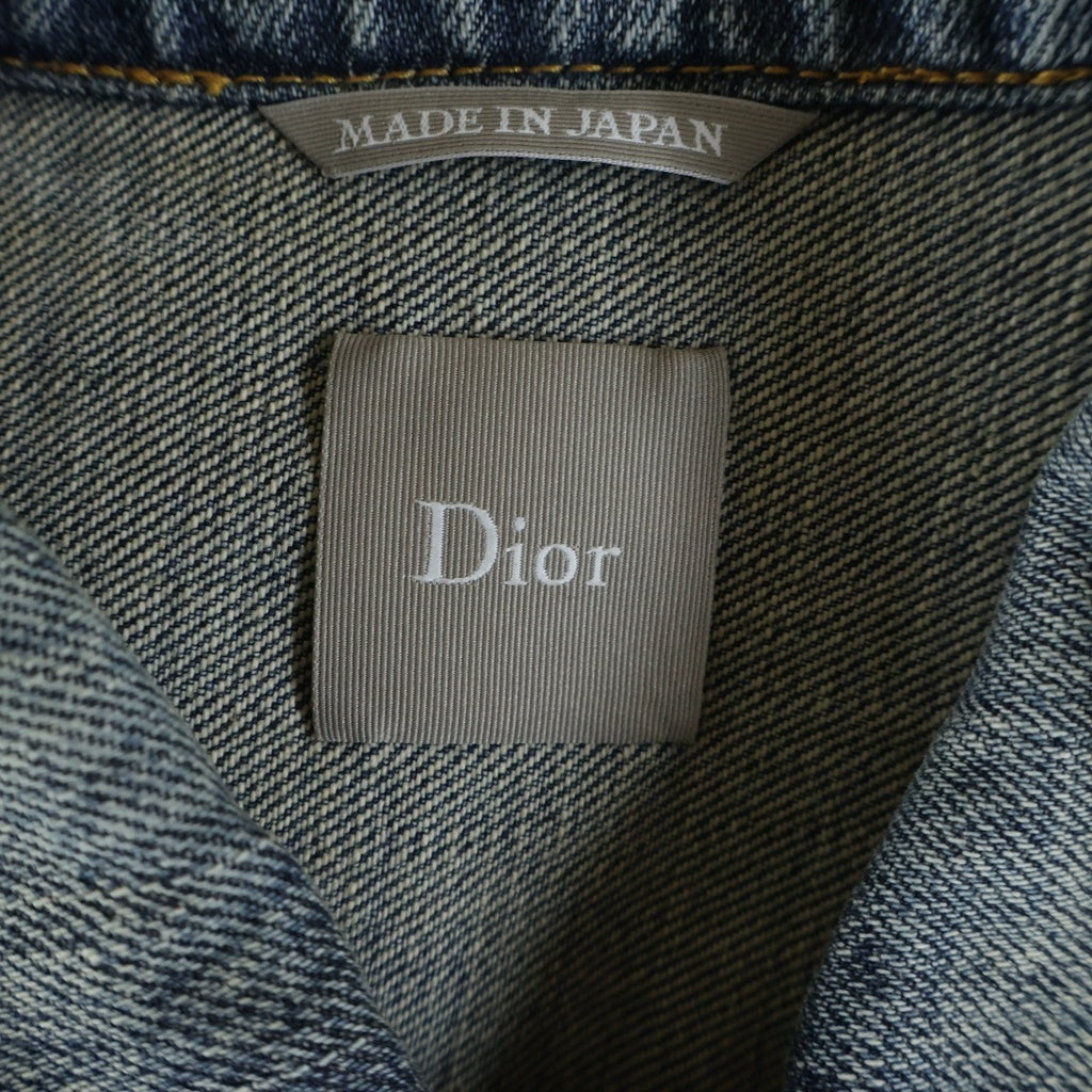 DIOR(ディオール) 26SS PATCHWORK EFFECT OVERSHIRT パッチワーク エフェクト オーバーシャツ インディゴ 683D586A3052