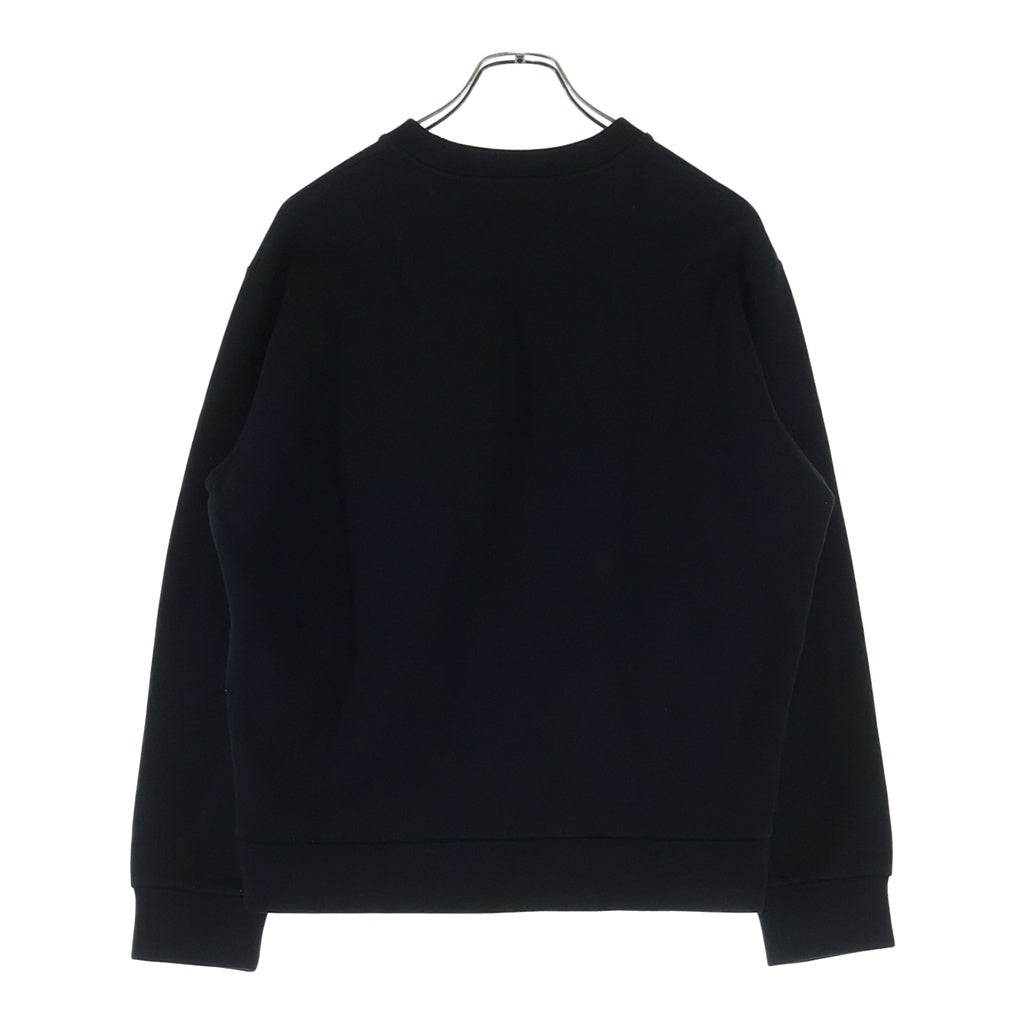 PRADA(プラダ) Sweatshirt ナイロン切替 トライアングルロゴ クルーネックスウェットトレーナー ブラック UJL096