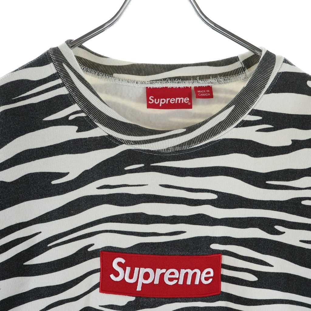 SUPREME(シュプリーム) 22AW Box Logo Crewneck Zebra ボックスロゴ