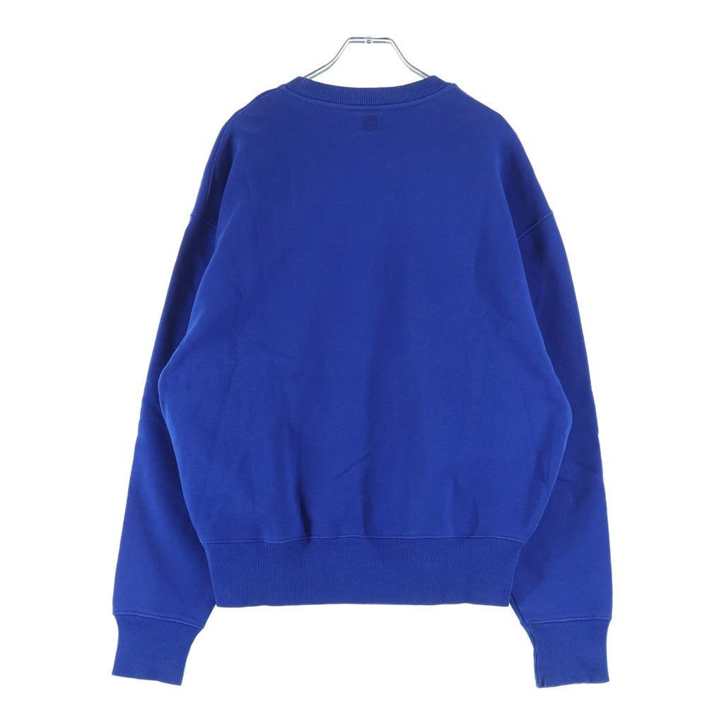 AMI Alexandre Mattiussi(アミアレクサンドルマテュッシ) Sweatshirt ハートロゴ刺繍 クルーネックスウェットトレーナー ブルー A21HJ028.747