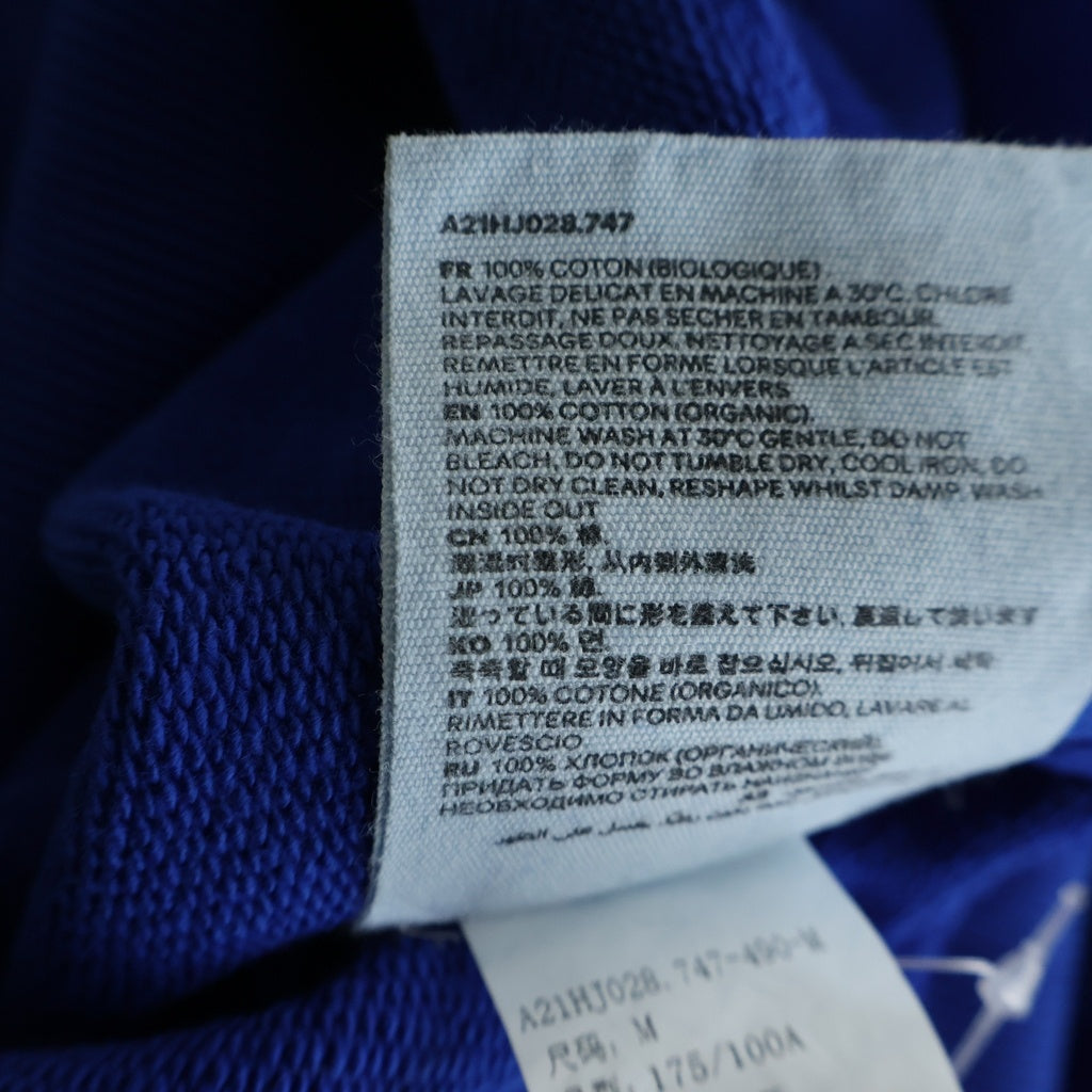 AMI Alexandre Mattiussi(アミアレクサンドルマテュッシ) Sweatshirt ハートロゴ刺繍 クルーネックスウェットトレーナー ブルー A21HJ028.747