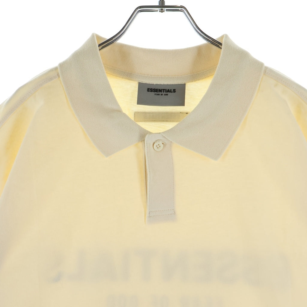 FEAR OF GOD ESSENTIALS(フィアオブゴッド エッセンシャルズ) S/S POLO SHIRT バックラバーロゴ 半袖ポロシャツ アイボリー