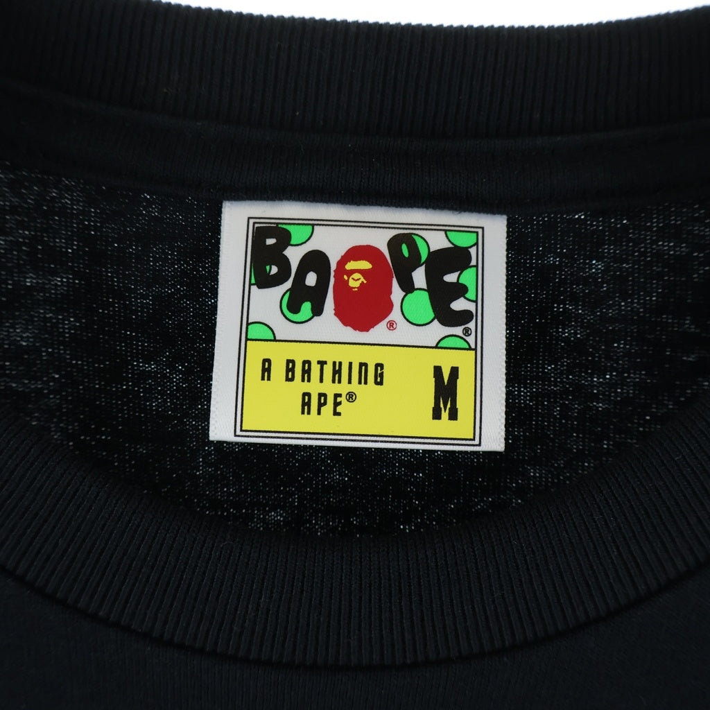 A BATHING APE(アベイシングエイプ) COLORS COLLEGE ATS TEE 1M30-110-028 カラーズ カレッジTシャツ 半袖カットソー ブラック