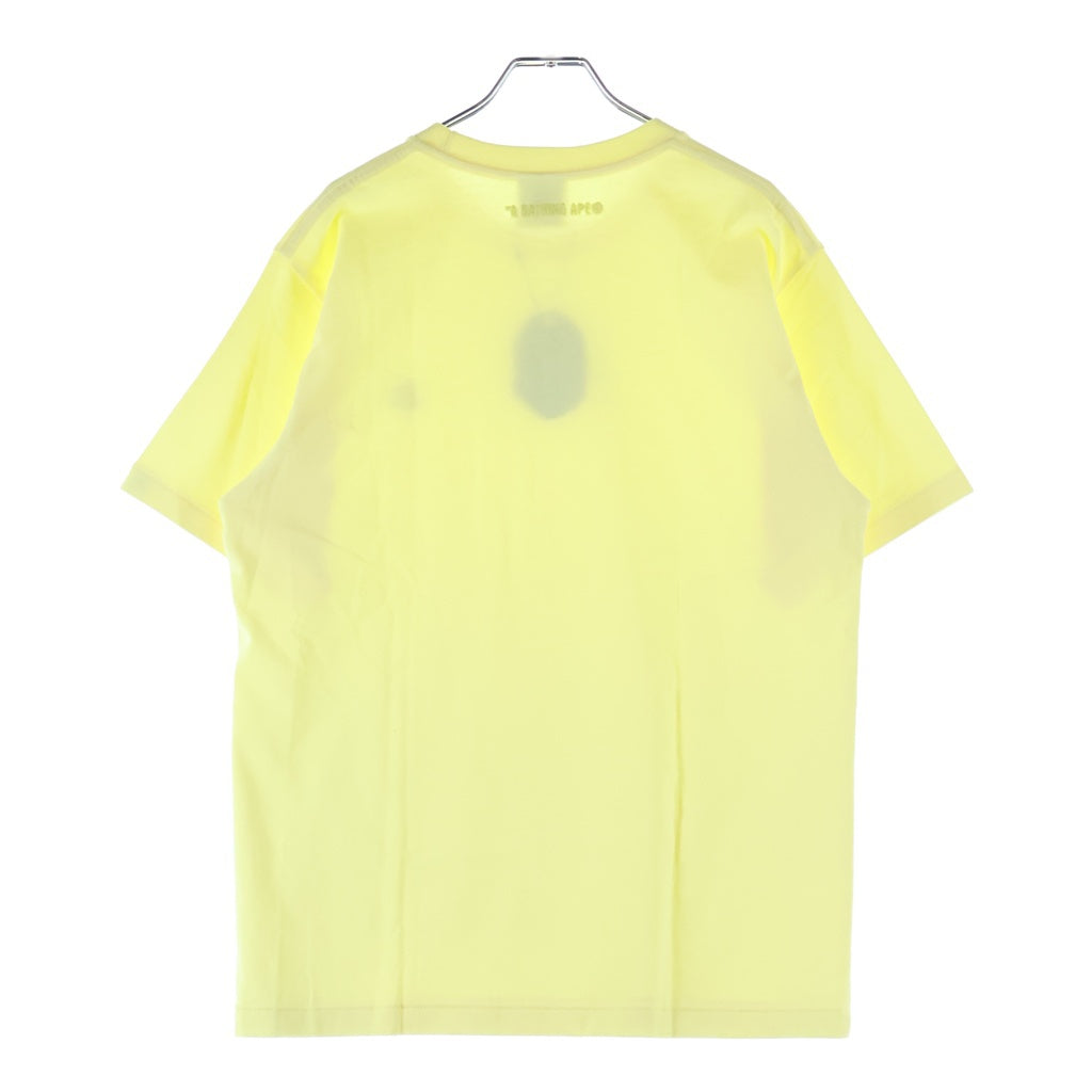 A BATHING APE(アベイシングエイプ) BEE ONE POINT TEE 1M30-110-302 蜂 ワンポイントTシャツ 半袖カットソー イエロー