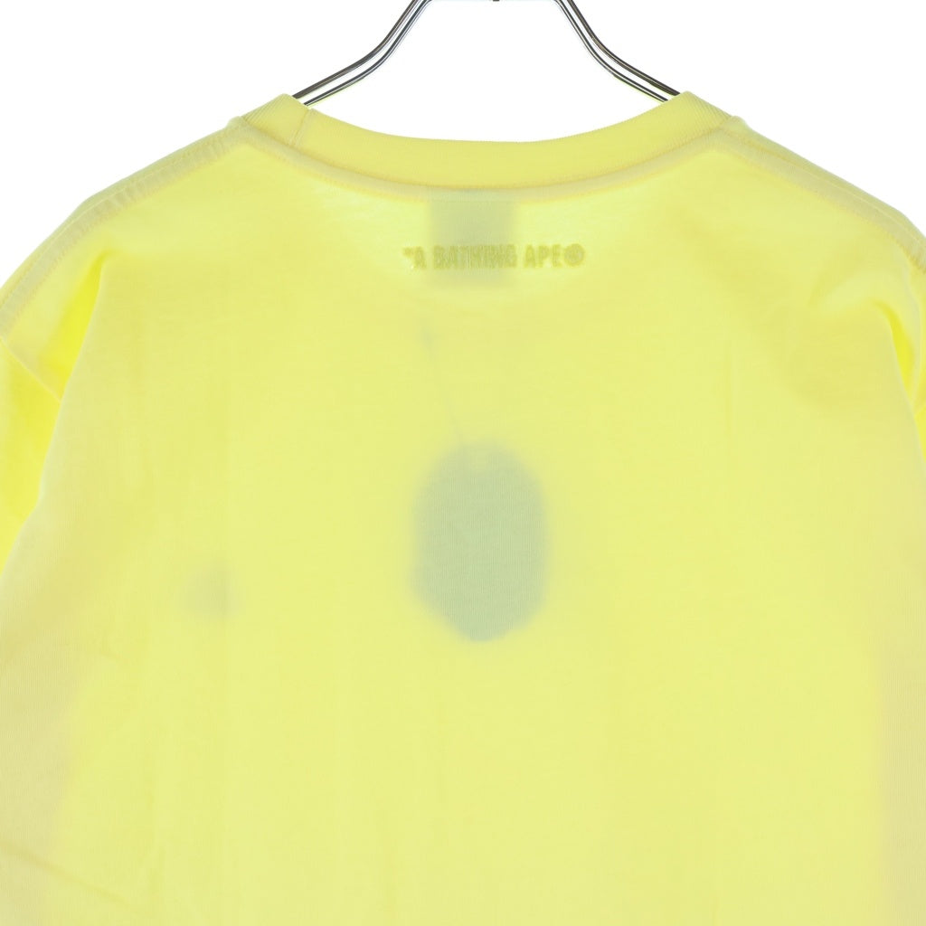 A BATHING APE(アベイシングエイプ) BEE ONE POINT TEE 1M30-110-302 蜂 ワンポイントTシャツ 半袖カットソー イエロー