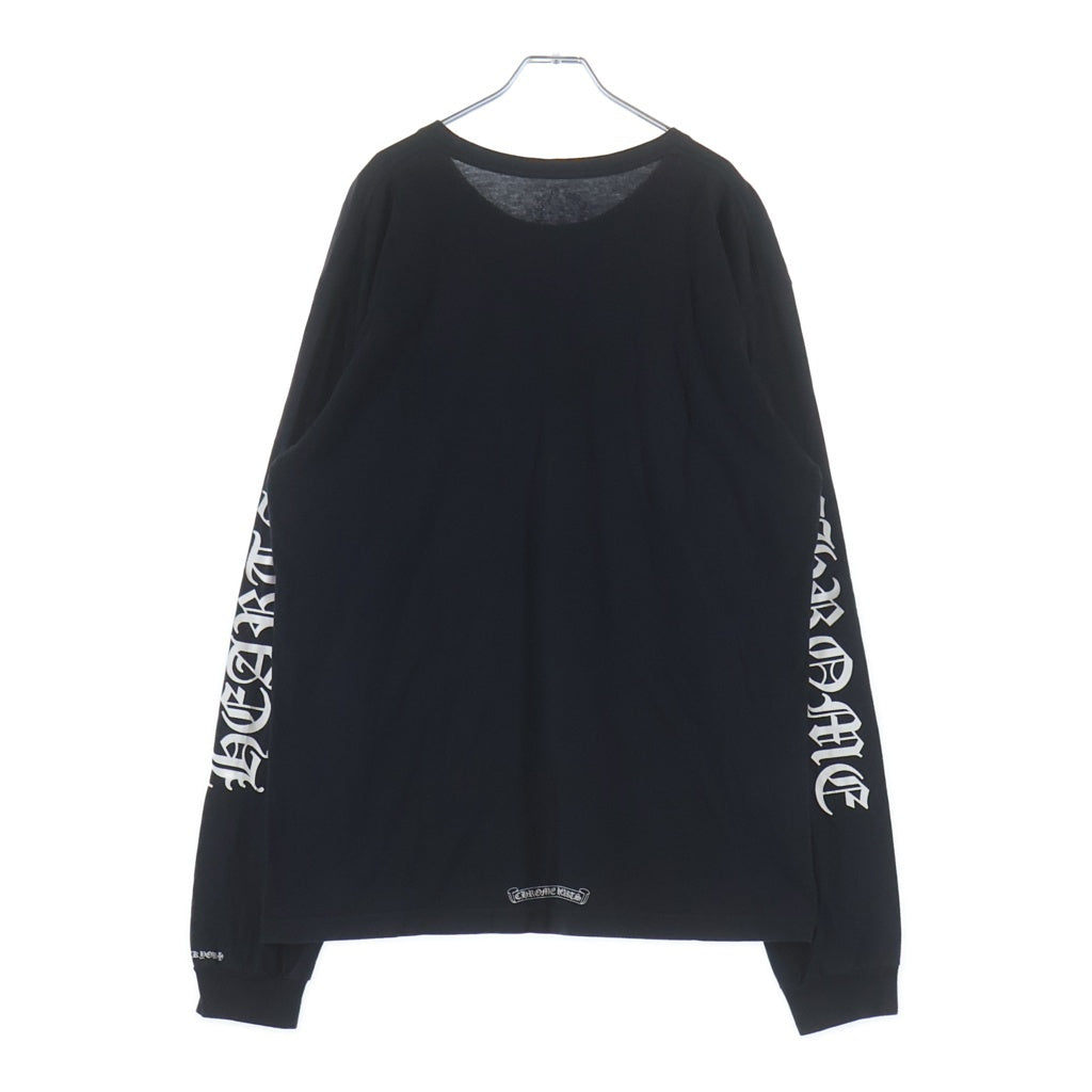 CHROME HEARTS(クロムハーツ) CH L/S T-SHIRT ネックロゴ 長袖Tシャツ ロンT ブラック