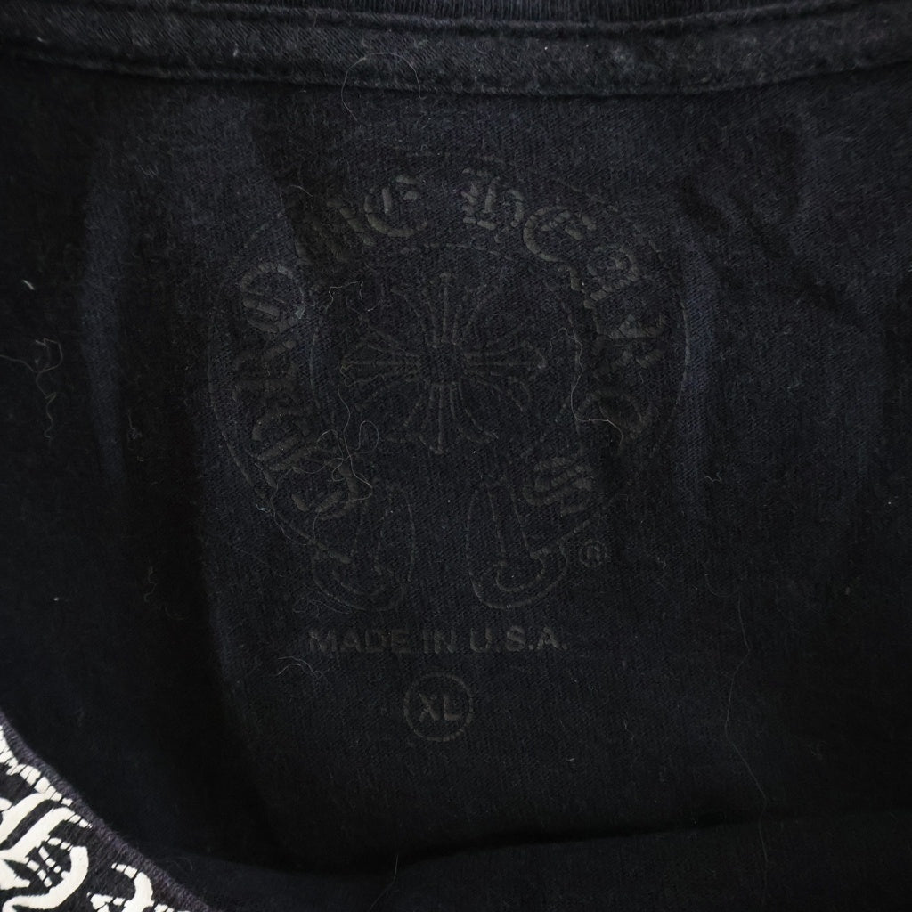 CHROME HEARTS(クロムハーツ) CH L/S T-SHIRT ネックロゴ 長袖Tシャツ ロンT ブラック