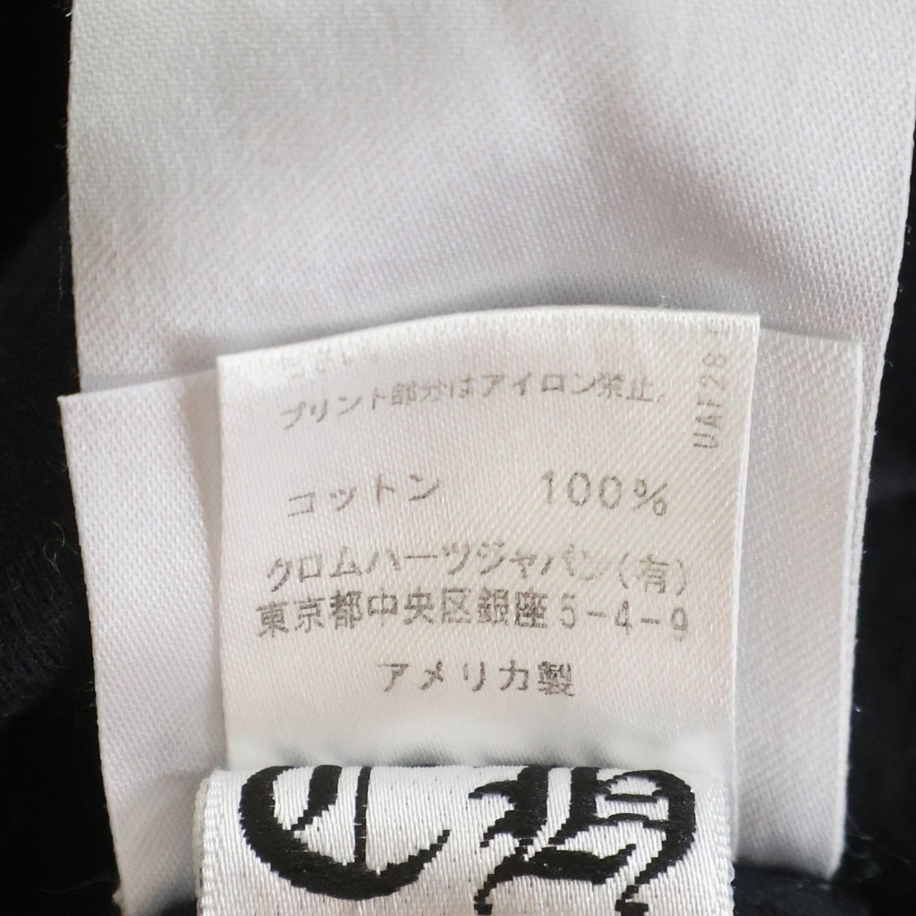 CHROME HEARTS(クロムハーツ) CH L/S T-SHIRT ネックロゴ 長袖Tシャツ ロンT ブラック