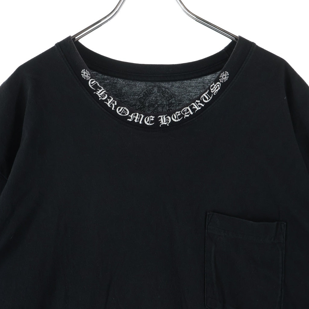 CHROME HEARTS(クロムハーツ) CH T-SHIRT ネックロゴ 半袖Tシャツ ブラック