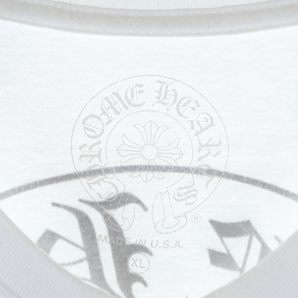 CHROME HEARTS(クロムハーツ) CH T-SHIRT バックホースシュープリント 半袖Tシャツ ホワイト