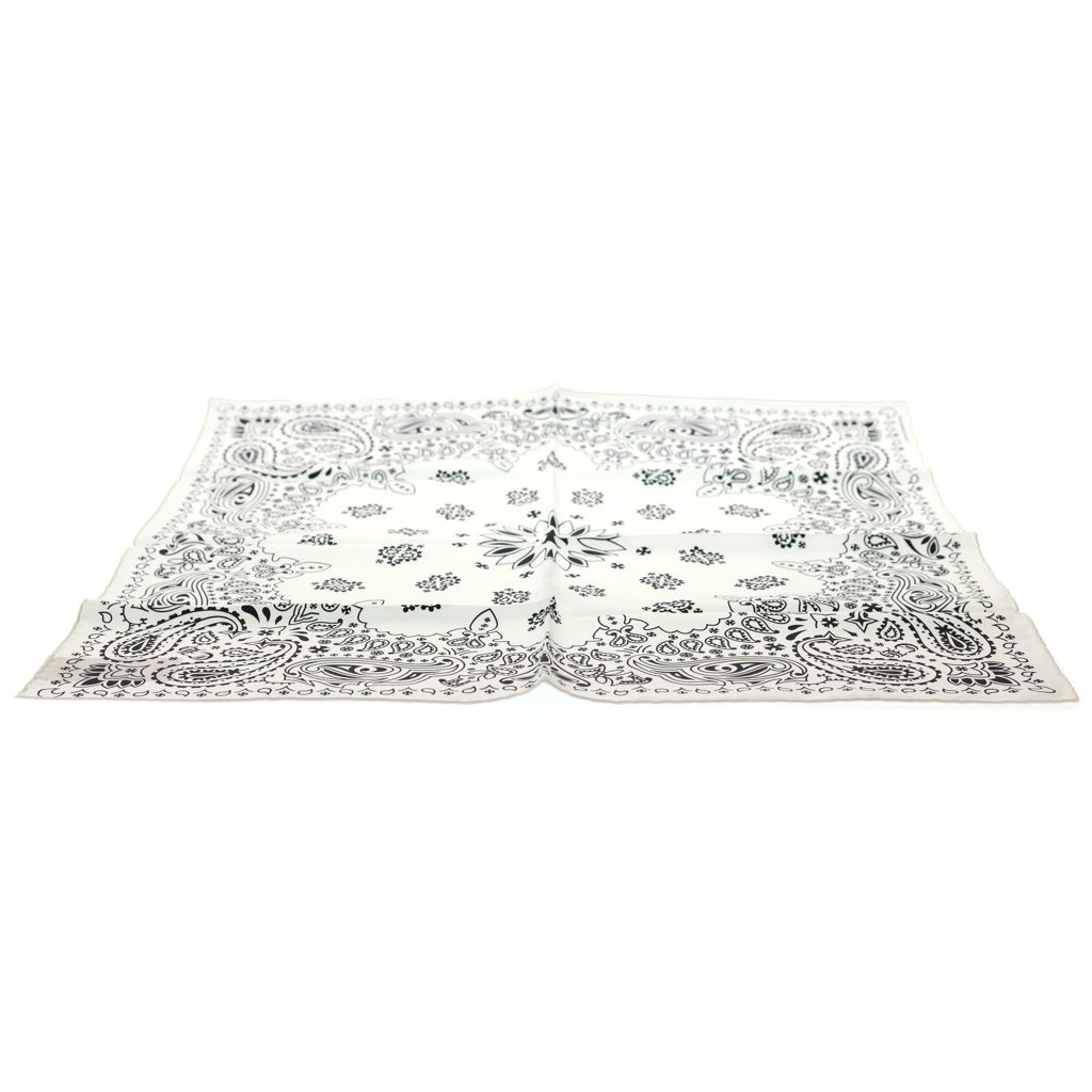 CHROME HEARTS(クロムハーツ) SILK BANDANA SCARF シルク バンダナ スカーフ ホワイト