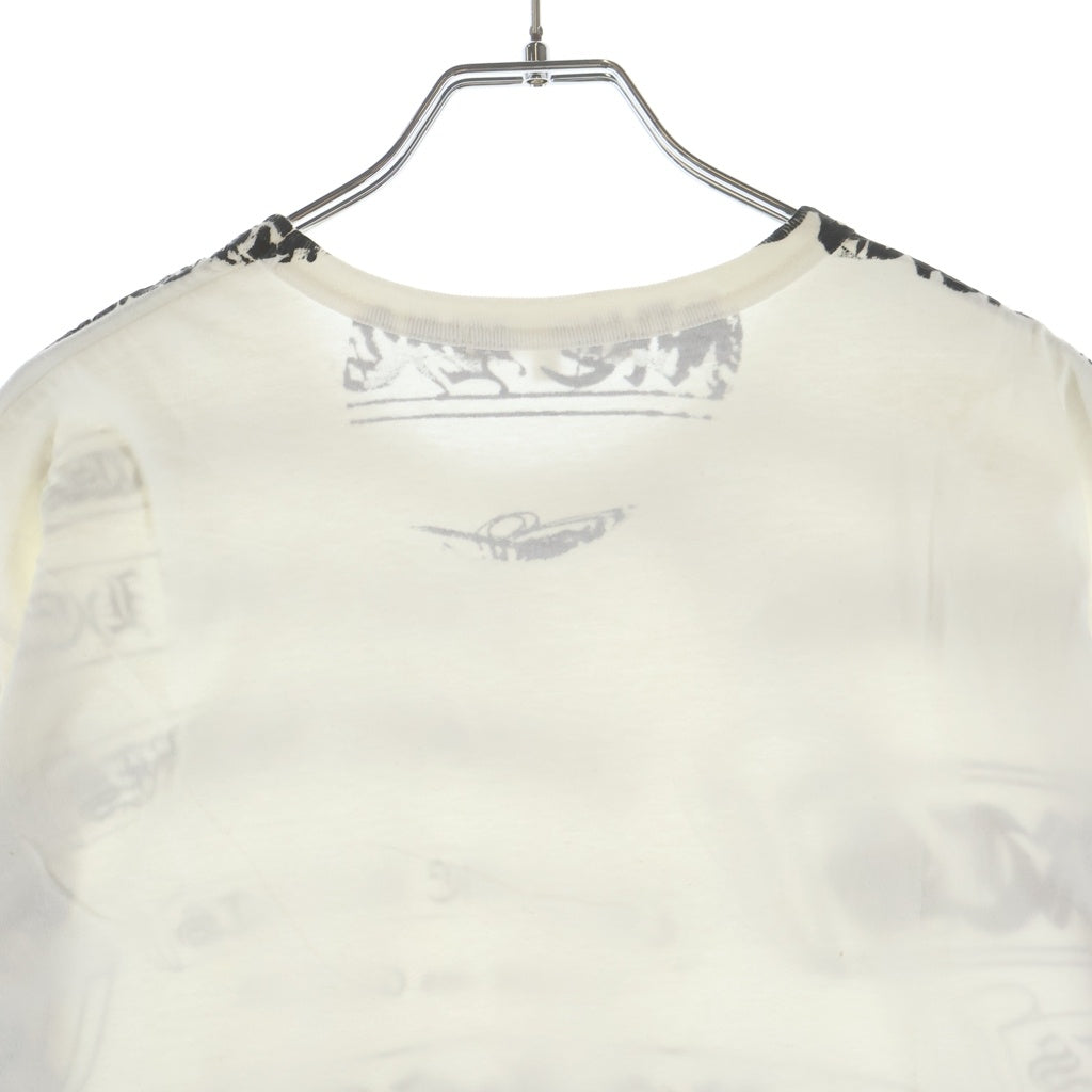 CHROME HEARTS(クロムハーツ) ×COMME des GARCONS T-SHIRT コムデギャルソン スクロールプリント 半袖Tシャツ ホワイト OT-T022
