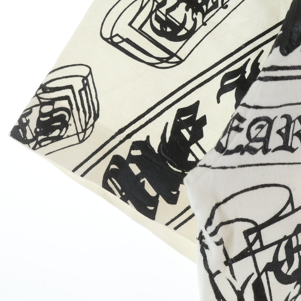 CHROME HEARTS(クロムハーツ) ×COMME des GARCONS T-SHIRT コムデギャルソン スクロールプリント 半袖Tシャツ ホワイト OT-T022