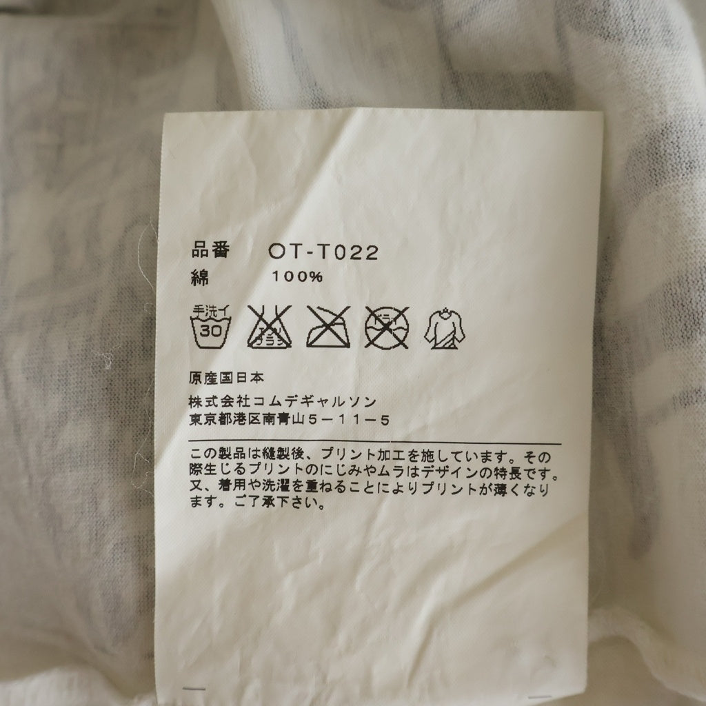 CHROME HEARTS(クロムハーツ) ×COMME des GARCONS T-SHIRT コムデギャルソン スクロールプリント 半袖Tシャツ ホワイト OT-T022
