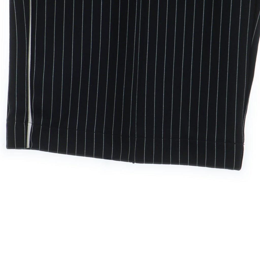 FRED PERRY(フレッドペリー) × KRIS VAN ASSCHE Pinstripe Track Pants ST2101 ×クリスヴァンアッシュ ピンストライプ トラックパンツ ブラック