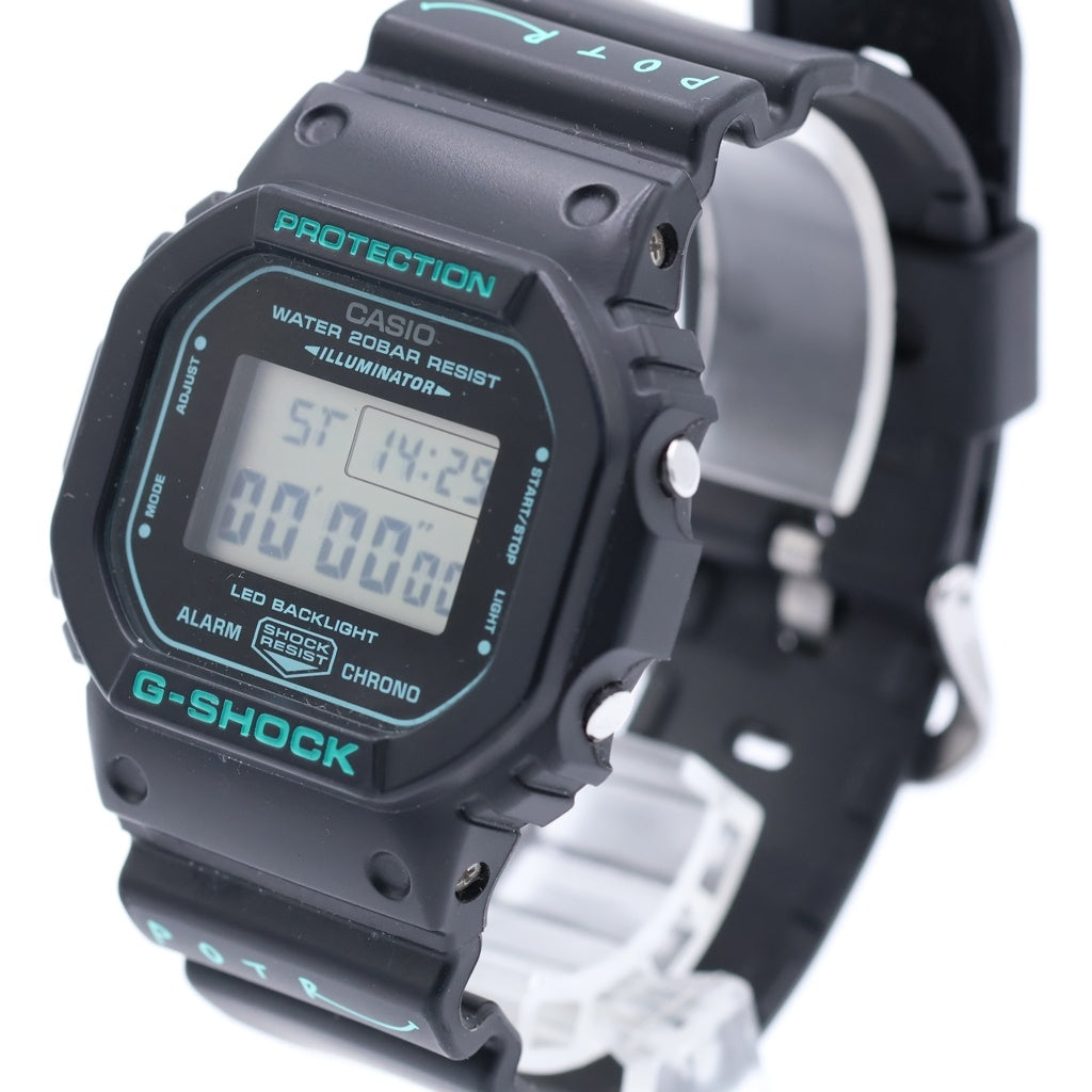 CASIO(カシオ) G-SHOCK × POTR DW-5600 ジーショック × ピーオーティーアール 腕時計 ブラック