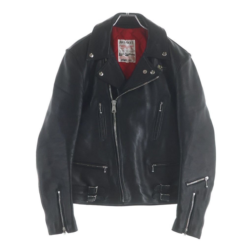 Lewis Leathers(ルイスレザー) LIGHTNING SHEEP SKIN ライトニング シープスキン ダブルライダース レザージャケット ブラック