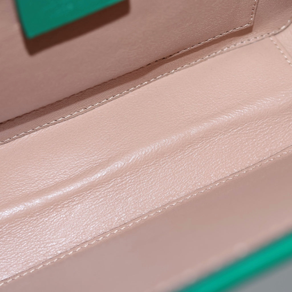 GUCCI(グッチ) Sylvie 1969 シルヴィ1969 パテントレザー ショルダーバッグ ハンドバッグ グリーン 589479 レディース