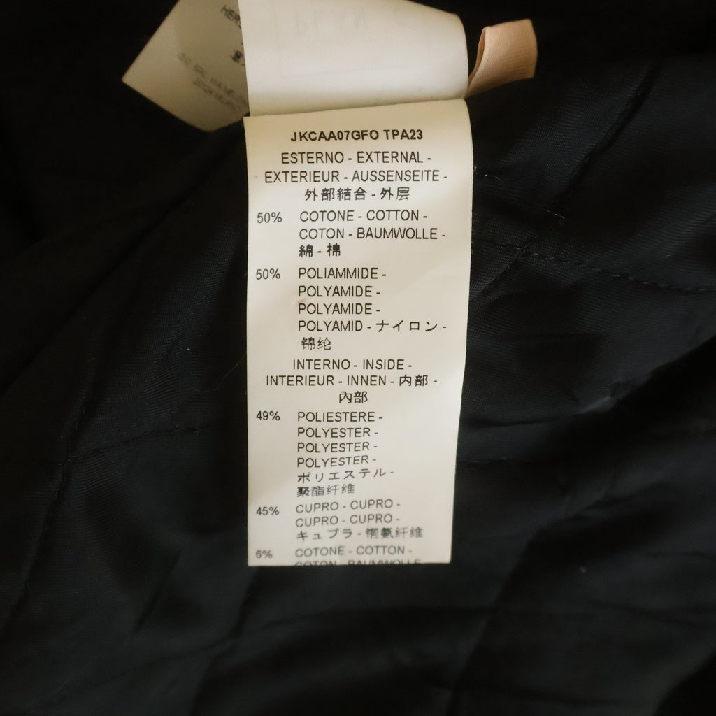 PLAN C(プランシー) Bonded Cady Blouson カラーブロック 裏地キルティング ジップアップジャケット イエロー JKCAA07GFO TPA23