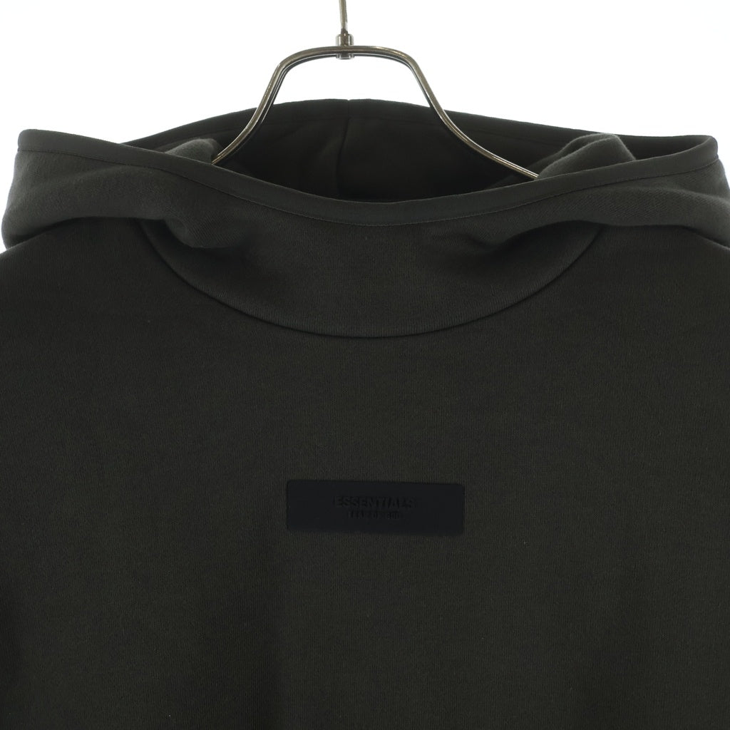FEAR OF GOD ESSENTIALS(フィアオブゴッド エッセンシャルズ) HOODIE ラバーロゴ プルオーバースウェットパーカー フーディー グレー