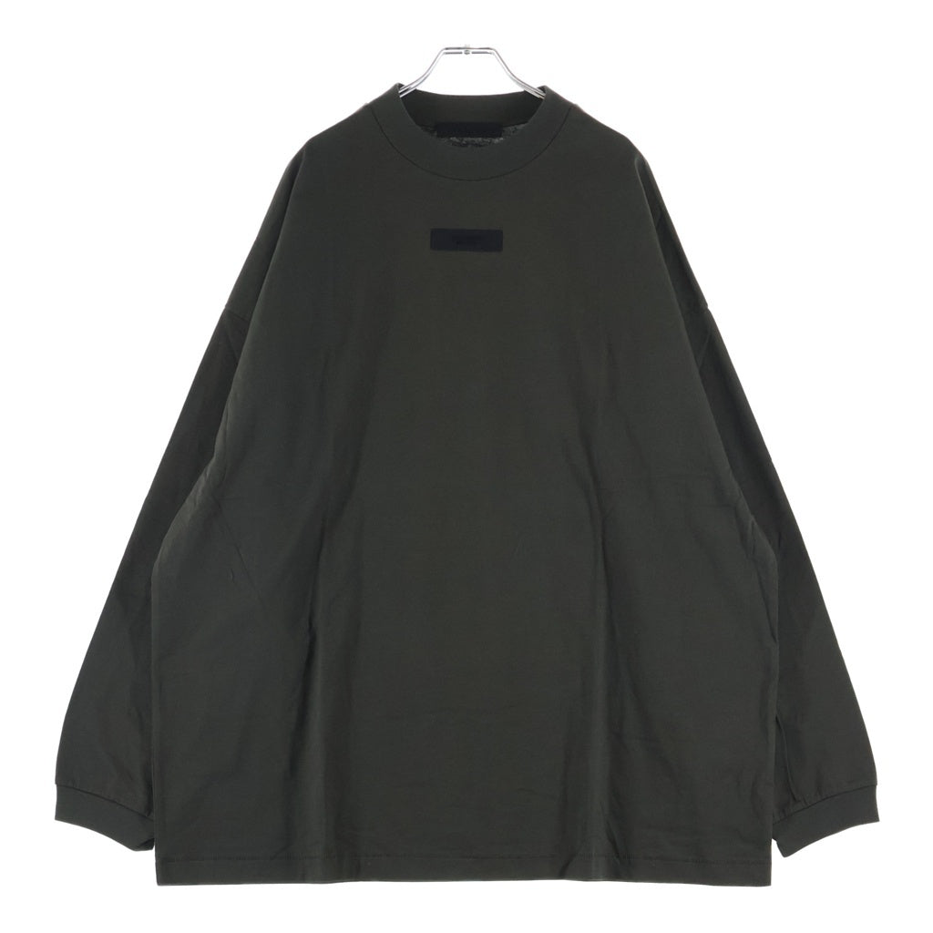 FEAR OF GOD ESSENTIALS(フィアオブゴッド エッセンシャルズ) L/S T-SHIRT ラバーロゴ 長袖Tシャツ ロンT グレー