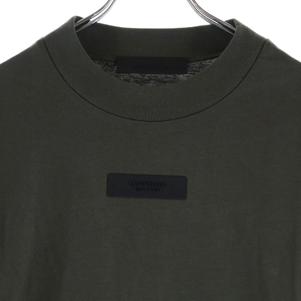 FEAR OF GOD ESSENTIALS(フィアオブゴッド エッセンシャルズ) L/S T-SHIRT ラバーロゴ 長袖Tシャツ ロンT グレー