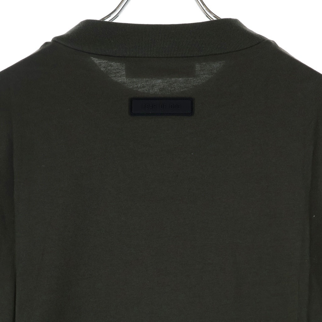 FEAR OF GOD ESSENTIALS(フィアオブゴッド エッセンシャルズ) L/S T-SHIRT ラバーロゴ 長袖Tシャツ ロンT グレー