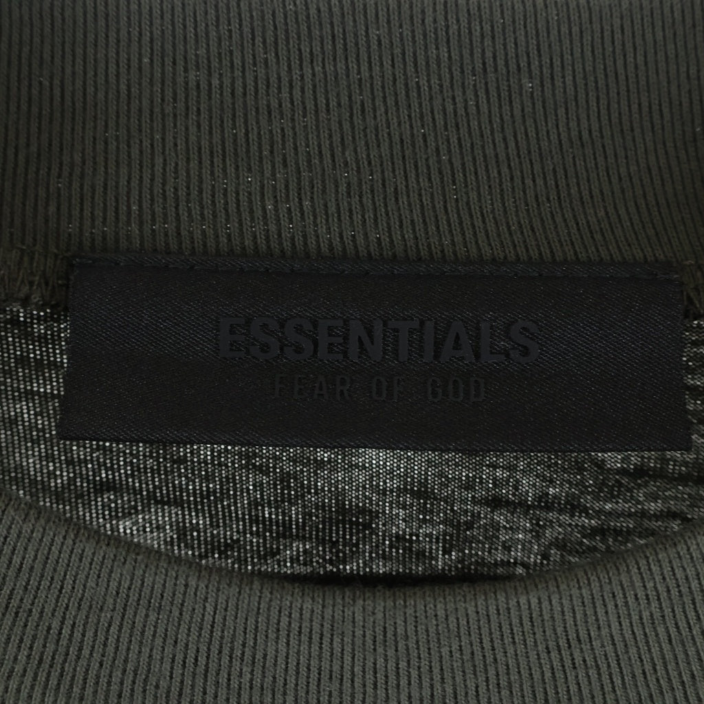 FEAR OF GOD ESSENTIALS(フィアオブゴッド エッセンシャルズ) L/S T-SHIRT ラバーロゴ 長袖Tシャツ ロンT グレー