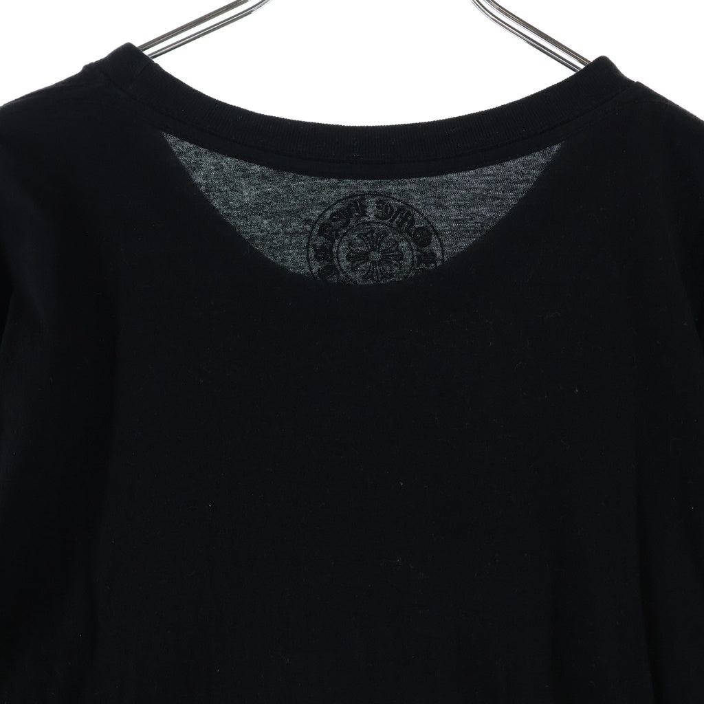 CHROME HEARTS(クロムハーツ) CH L/S T-SHIRT アームフローラル バックホースシュープリント 長袖Tシャツ ロンT ブラック