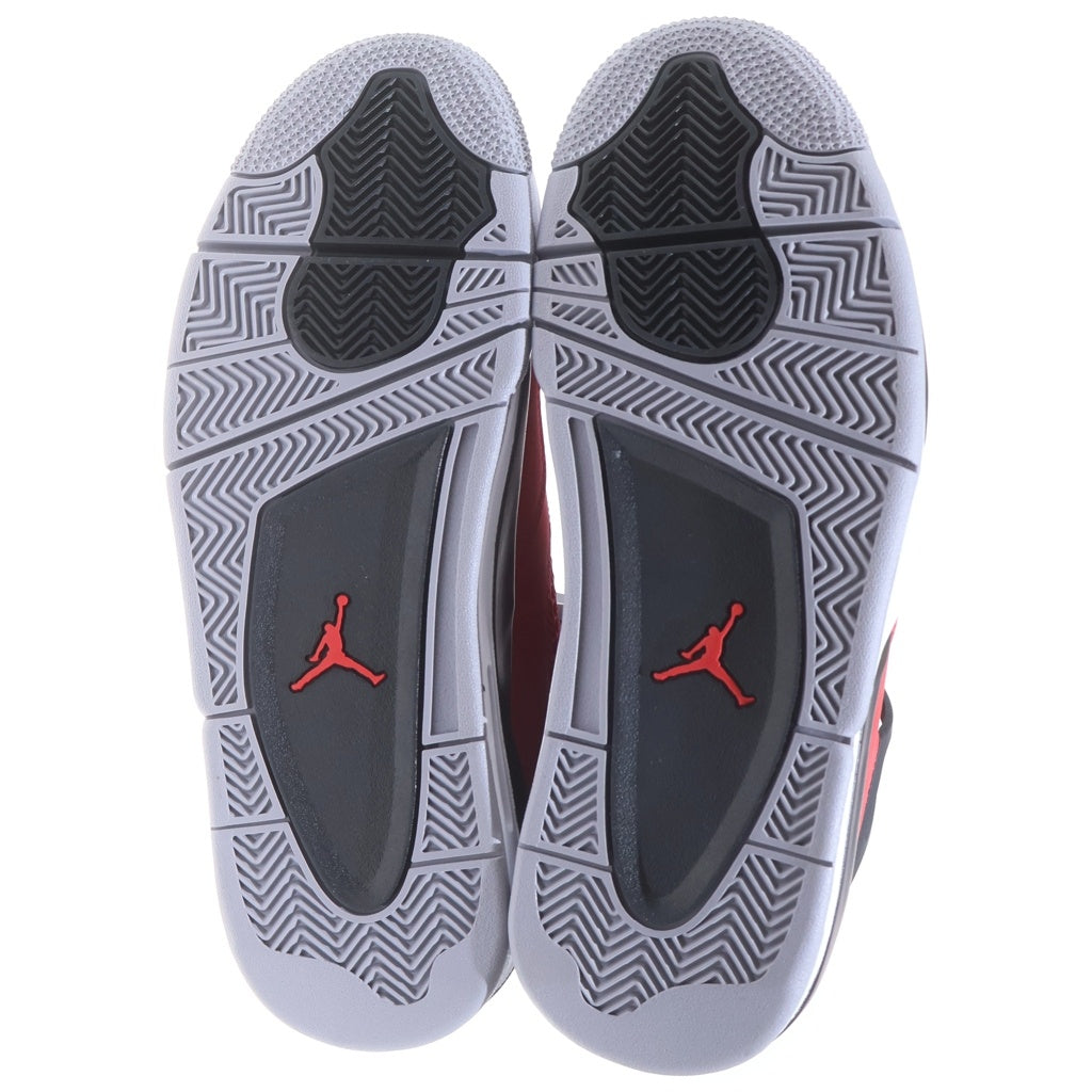 NIKE(ナイキ) AIR JORDAN 4 RETRO TORO BRAVO エアジョーダン4 レトロ トロブラボー ハイカットスニーカー レッド US9.5/27.5cm