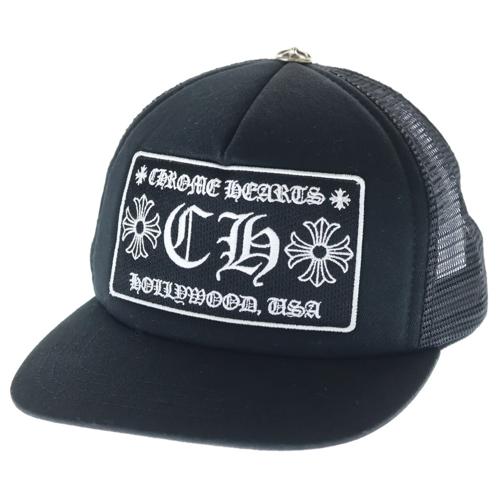 CHROME HEARTS(クロムハーツ) TRUCKER CAP CHロゴ メッシュトラッカーキャップ 帽子 ブラック