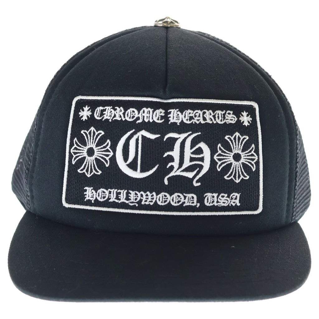 CHROME HEARTS(クロムハーツ) TRUCKER CAP CHロゴ メッシュトラッカーキャップ 帽子 ブラック