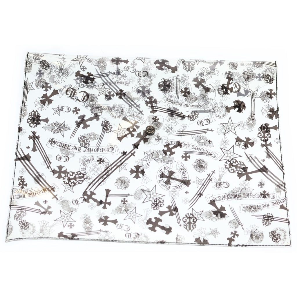 CHROME HEARTS(クロムハーツ) CLEAR VINYL BAG クロスボール クリアビニールハンドバッグ セカンドバッグ クリア/ブラック