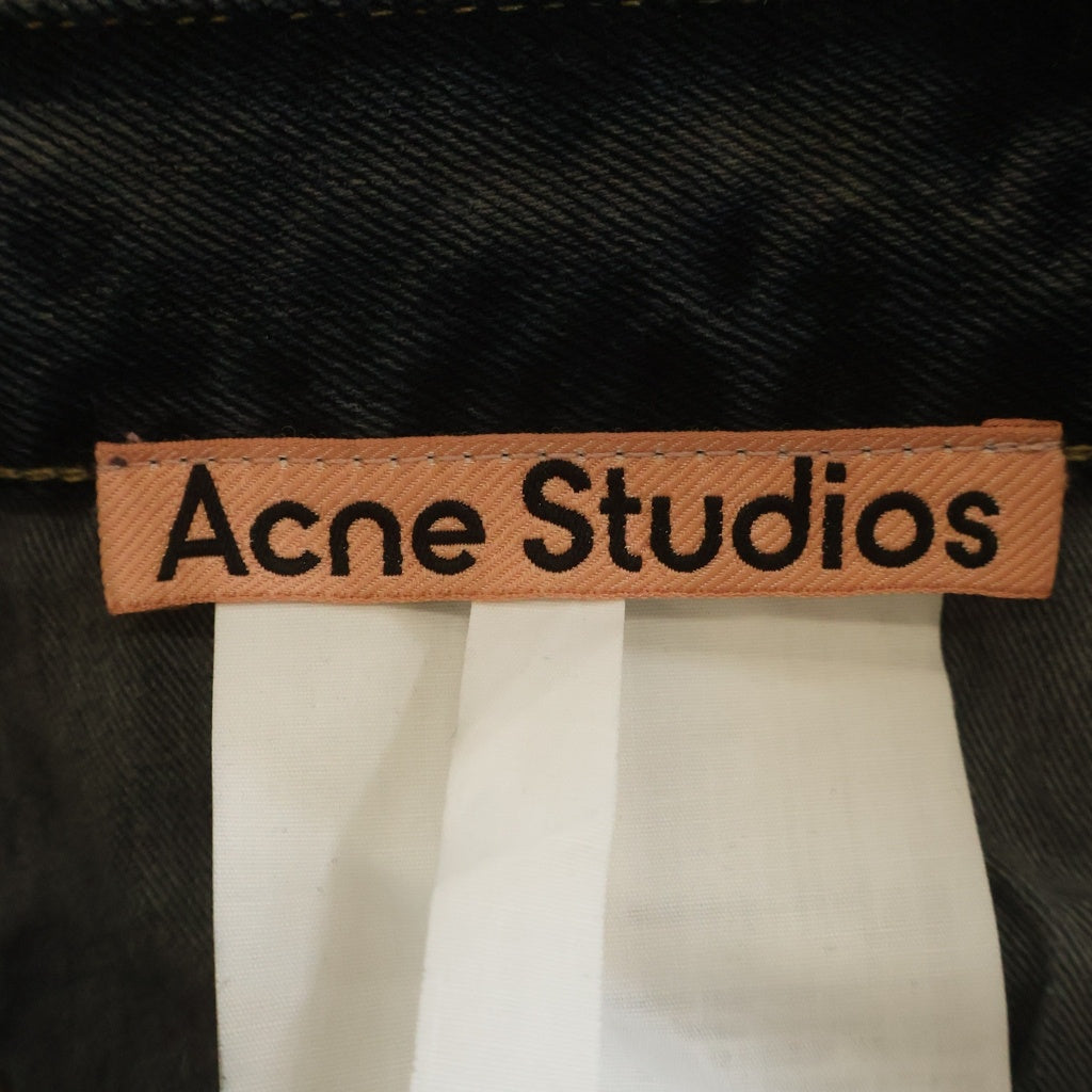 Acne Studios(アクネ ストゥディオズ) 2006M Glossy Loose Fit Jean コーティング加工 ルーズフィットジーンズ デニムパンツ グレー B00434-