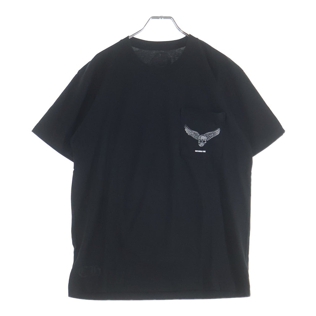 CHROME HEARTS(クロムハーツ) ×AEROSMITH エアロスミス 青山限定 FOTI プリント 半袖Tシャツ カットソー ブラック