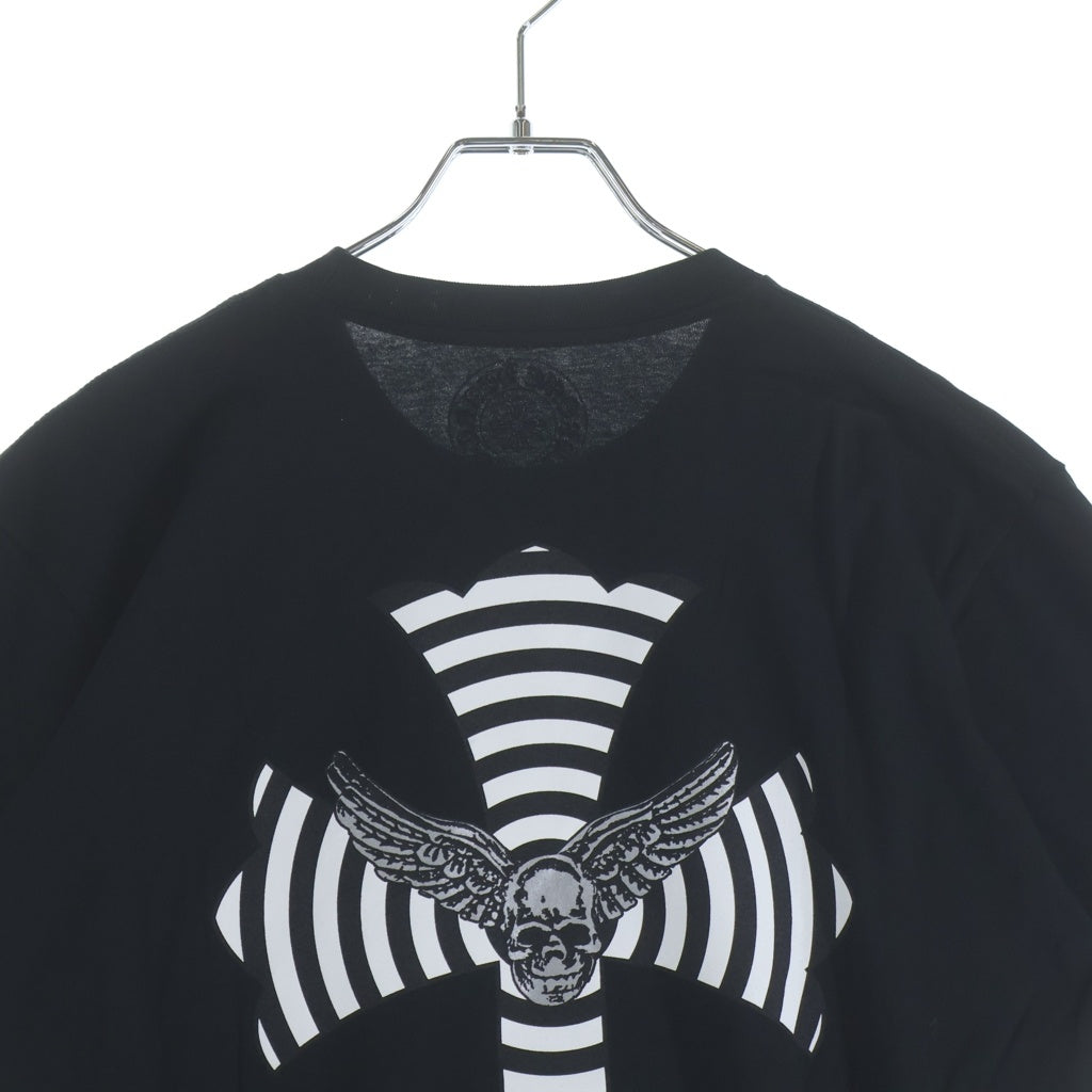 CHROME HEARTS(クロムハーツ) ×AEROSMITH エアロスミス 青山限定 FOTI プリント 半袖Tシャツ カットソー ブラック