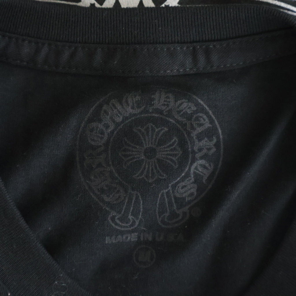 CHROME HEARTS(クロムハーツ) ×AEROSMITH エアロスミス 青山限定 FOTI プリント 半袖Tシャツ カットソー ブラック
