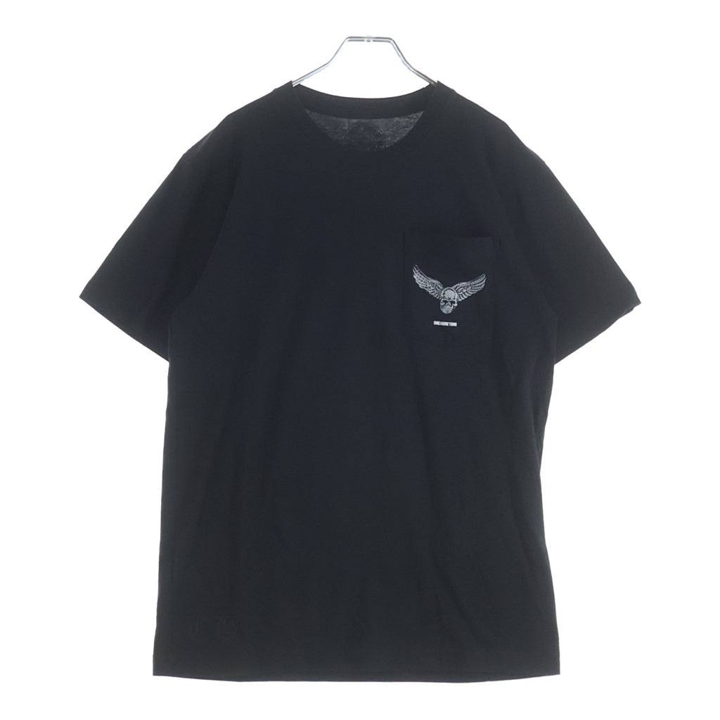 CHROME HEARTS(クロムハーツ) ×AEROSMITH エアロスミス 青山限定 FOTI プリント 半袖Tシャツ カットソー ブラック