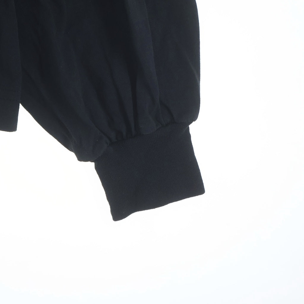 BALENCIAGA(バレンシアガ) 3B Football Vネック 長袖Tシャツ オーバーサイズ 857085 TTVQ6 ブラック