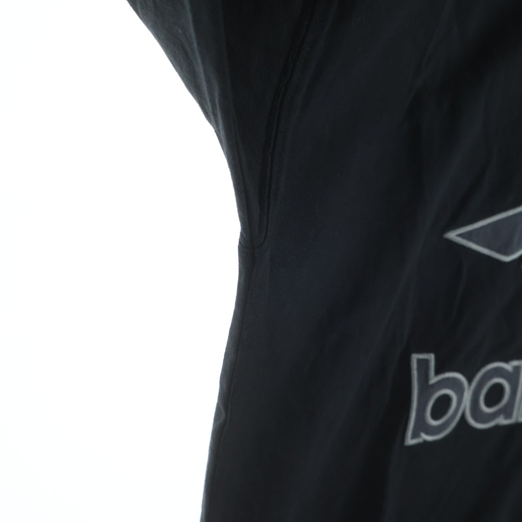 BALENCIAGA(バレンシアガ) 3B Football Vネック 長袖Tシャツ オーバーサイズ 857085 TTVQ6 ブラック
