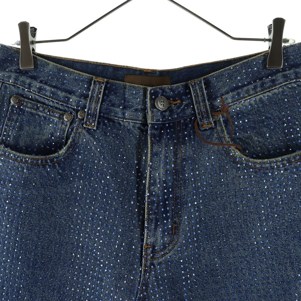 BIRTH OF ROYAL CHILD(バースオブロイヤルチャイルド) 20K Diamond Stellar Denim Pants ラインストーン装飾 デニムパンツ インディゴ