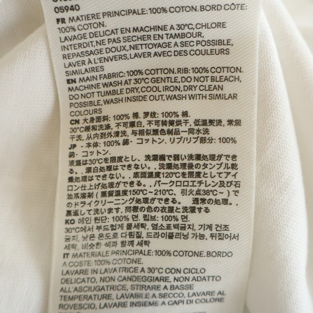 AMI Alexandre Mattiussi(アミアレクサンドルマテュッシ) T-Shirt ハートロゴ刺繍 半袖Tシャツ ホワイト UTS360.701