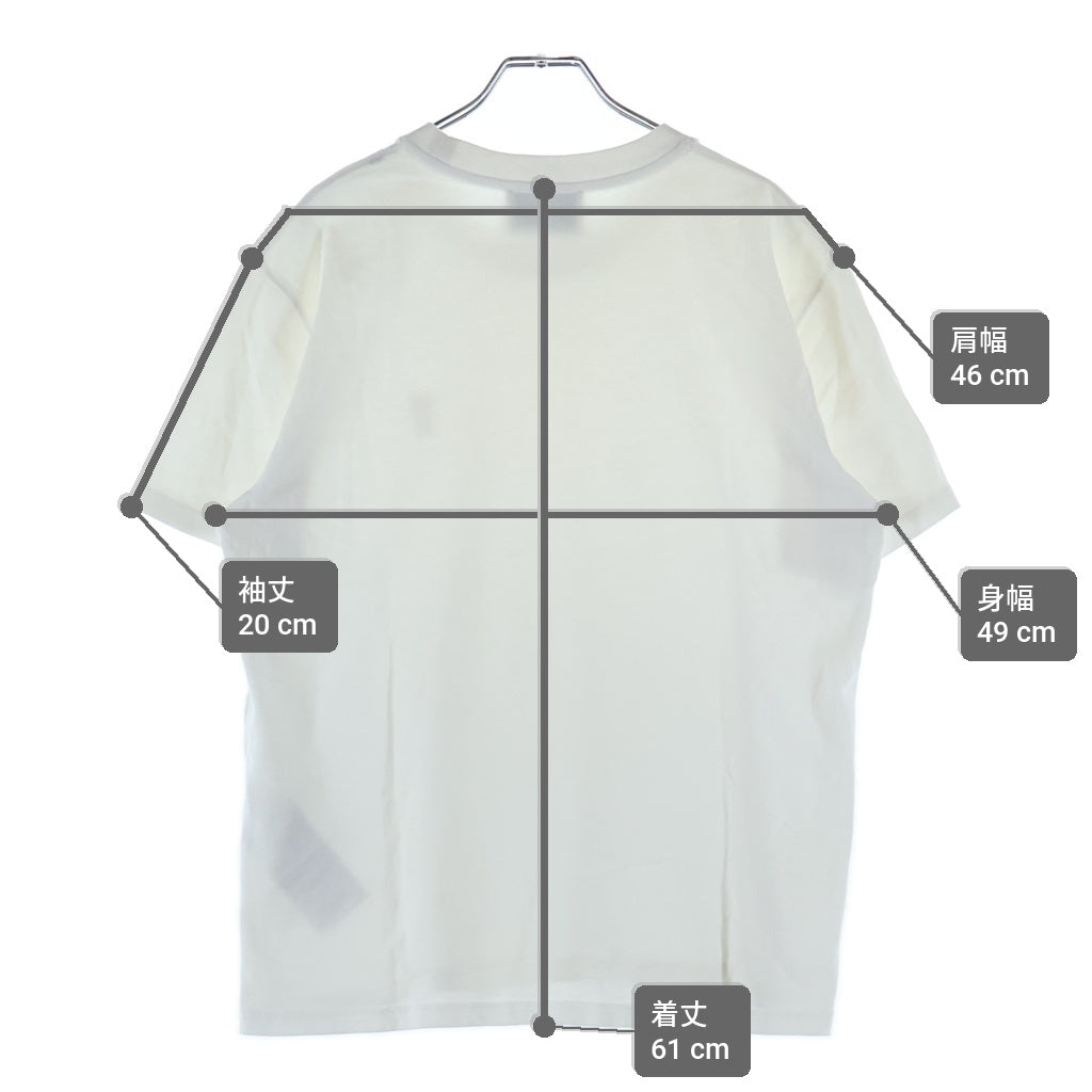 AMI Alexandre Mattiussi(アミアレクサンドルマテュッシ) T-Shirt ハートロゴ刺繍 半袖Tシャツ ホワイト UTS360.701