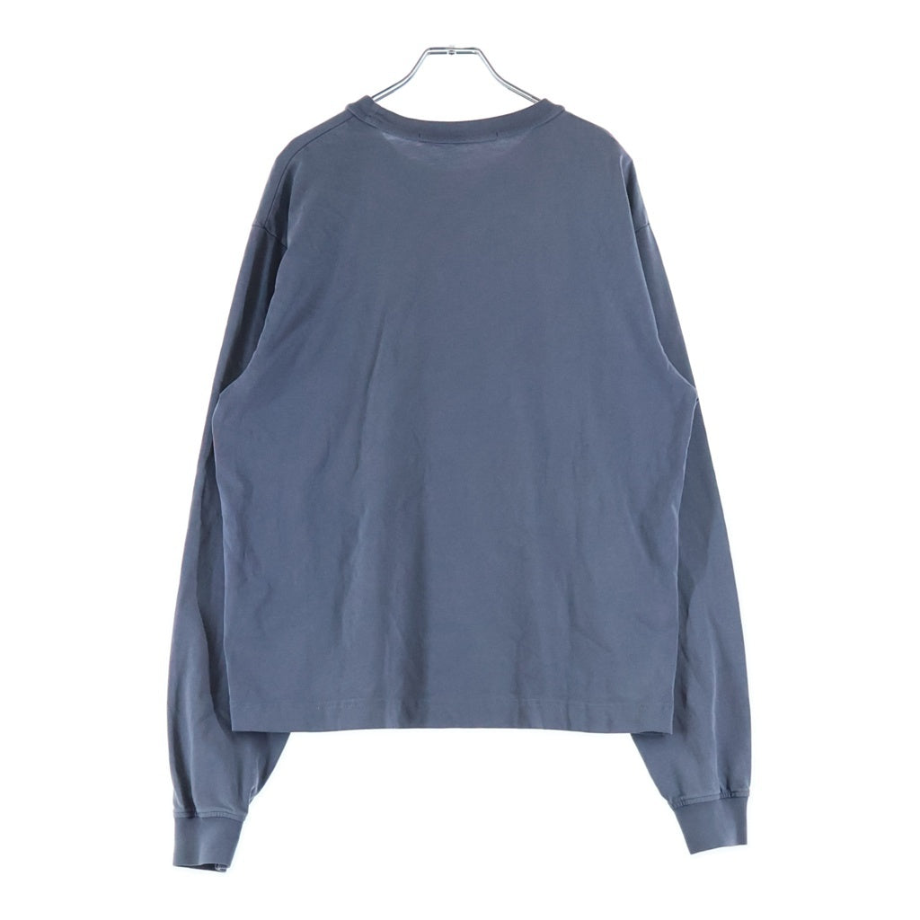 ALEXANDER WANG(アレキサンダーワン) L/S T-Shirt グリッターエンボスロゴ 長袖Tシャツ ロンT ネイビー