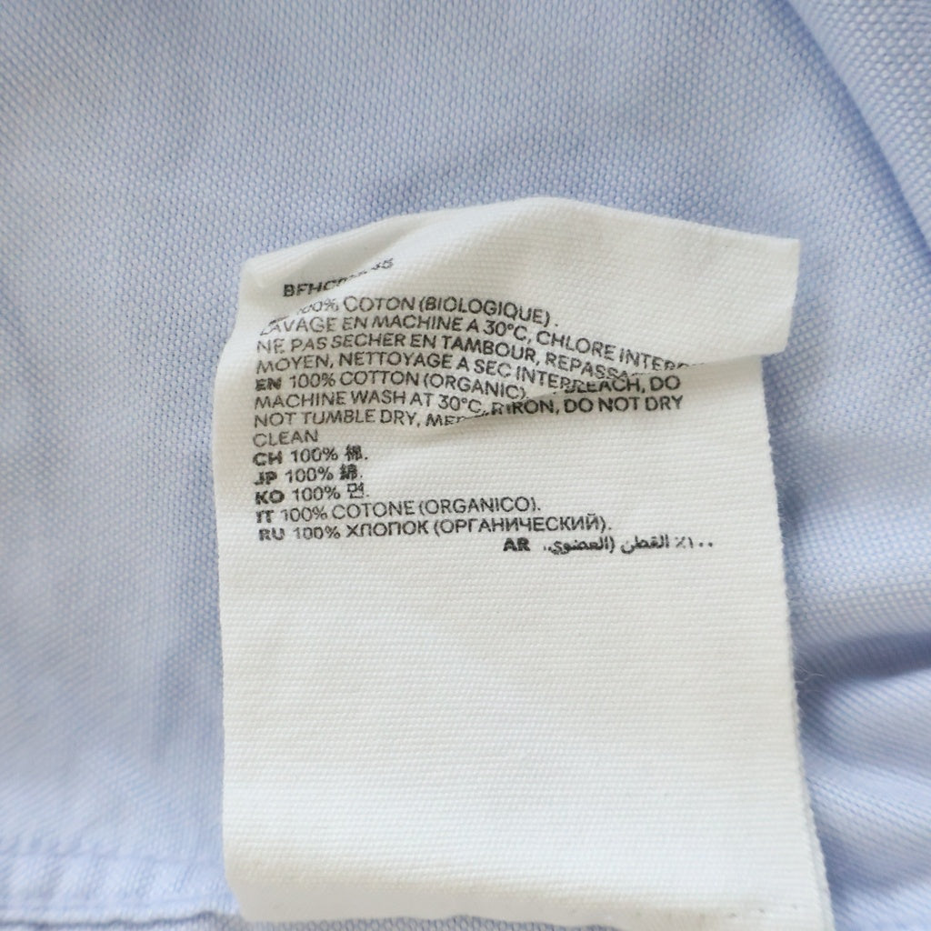 AMI Alexandre Mattiussi(アミアレクサンドルマテュッシ) L/S Shirt ハートロゴ刺繍 長袖シャツ ブルー BFHC013.45