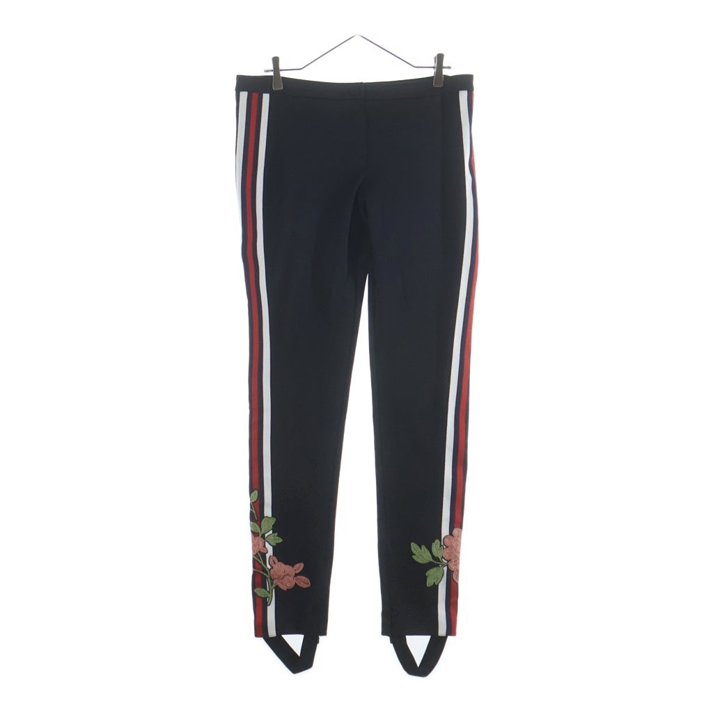GUCCI(グッチ) Jogger Pants 花柄刺繍 トラックパンツ ジョガーパンツ ブラック 471452 X5S58